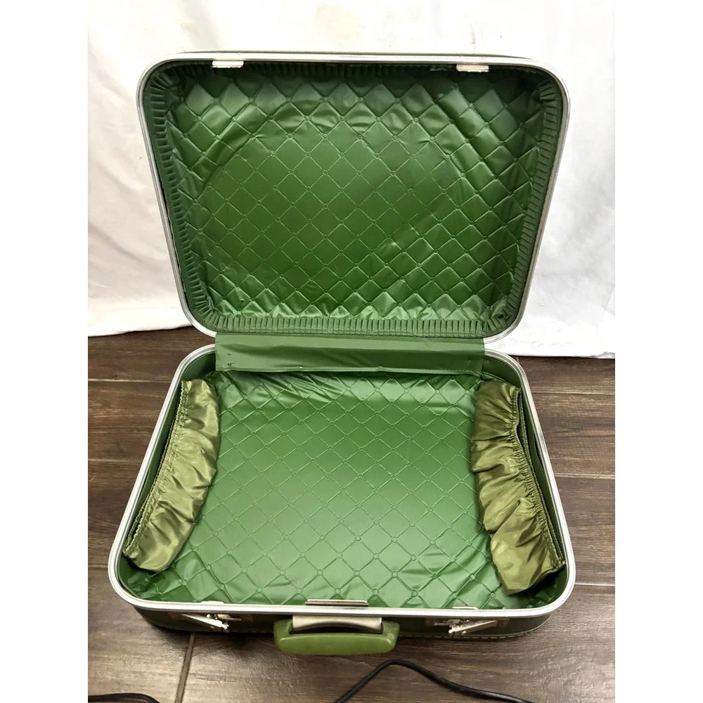 Vintage Green Hard-Shell Suitcase